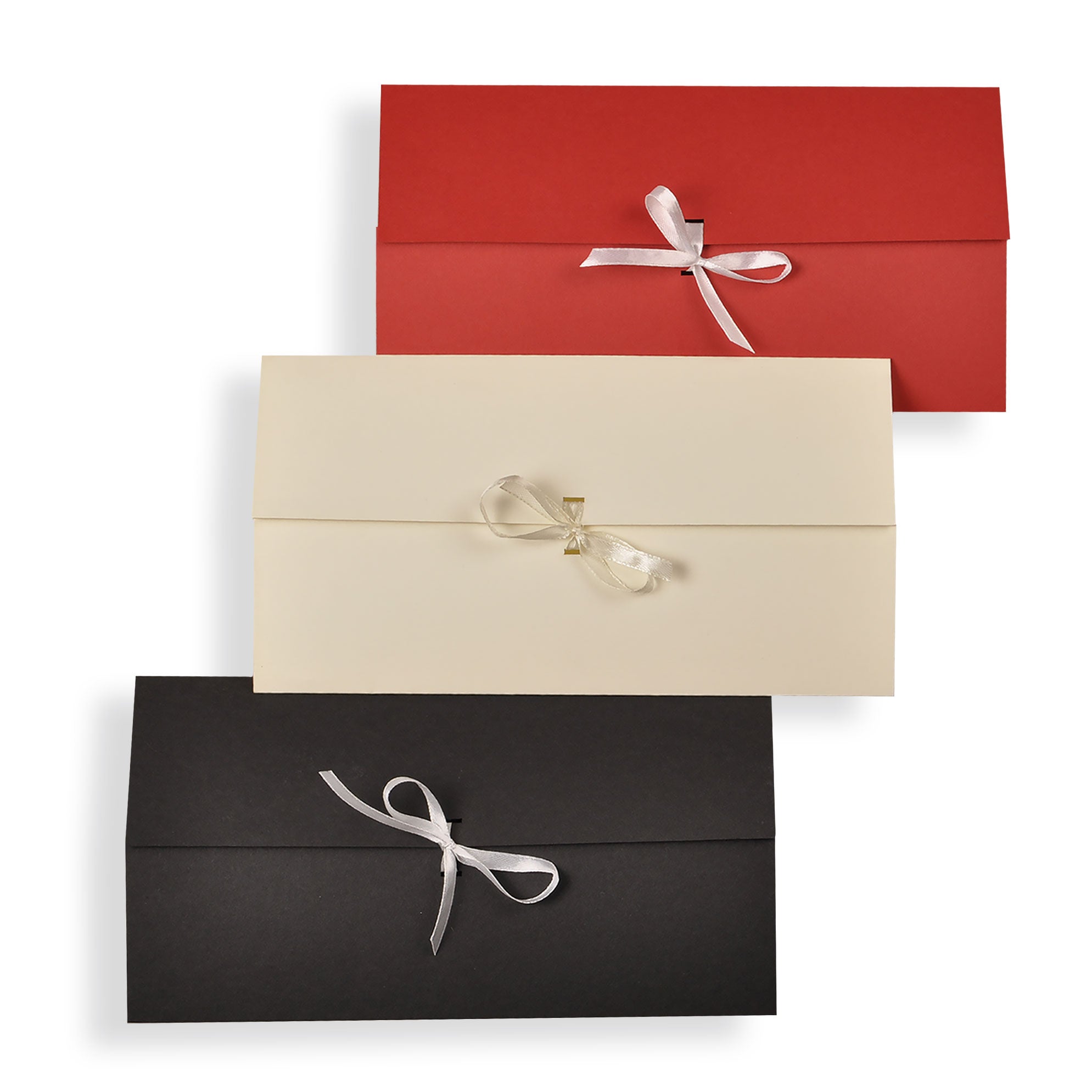 Конверт-обкладинка для сертифікатів DL 220 х 120 мм з щільного картону та стрічкою